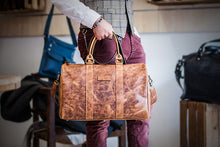 Carica l'immagine nel visualizzatore di Gallery, Borsone da viaggio in pelle - Capri